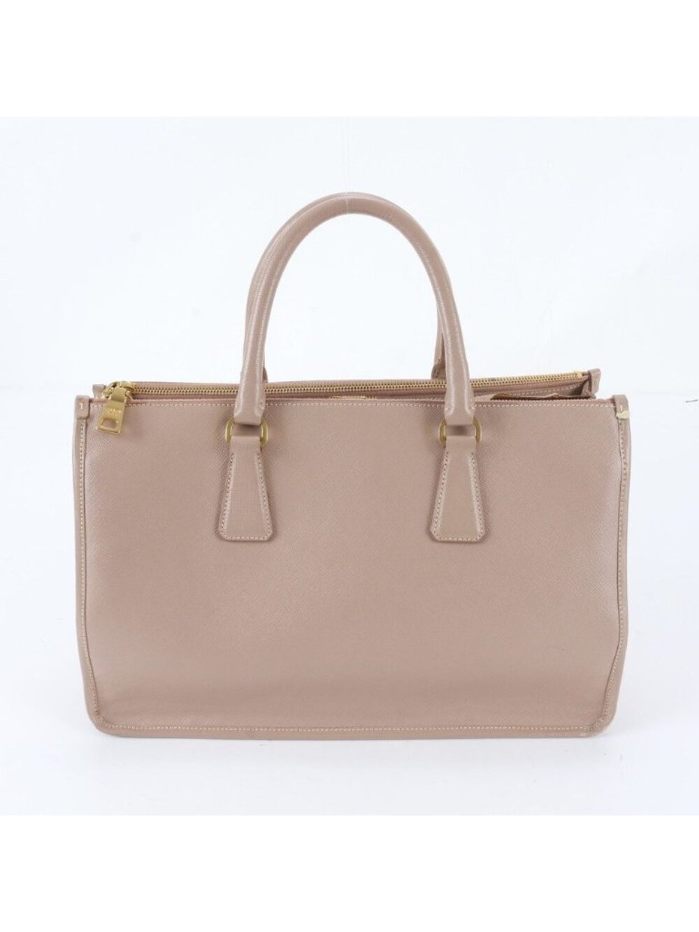 Prada Saffiano Galleria Leather Handbag Tote Pink